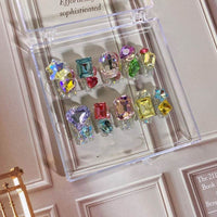 Family Portrait Gem Box Wear Nail Handmade Manicure