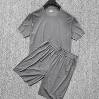Cool Breathable Leisure Pajamas Suit T-shirt Shorts