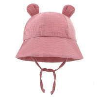 Baby Cotton Shade Rabbit Ear Fisherman Basin Hat