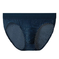 Men's Underwear Ice Silk Solid Color Low Waist