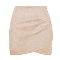 Solid Color Sheath Skirt Autumn And Winter Irregular Women's Clothing