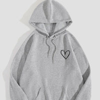 Street Pullover Long Sleeve Loose Fleece Hooded Women's Sweater