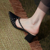 Chunky-Heel Summer Style For A Slimmer Foot Made From Genuine Leather