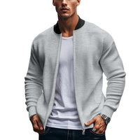 Long-sleeve Zipper Baseball Uniform Coat Jacket