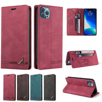 Leather Flip Faux Protective Phone Case