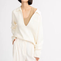 Profile Loose Casual Sweater Women's Clothing