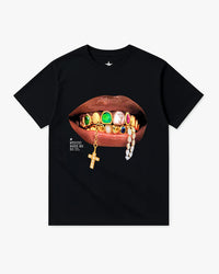 Womens All-Match Loose Short-Sleeve T-Shirt With Printed Letters