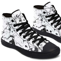 Fashion Printed Couple High Top Canvas Shoes