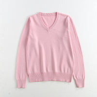 School-supplied Dark Gray Long-sleeve Knit Top