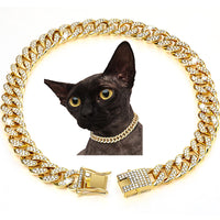 New Diamond Golden Dog Collar