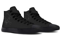 Printed Couple High Top Canvas Shoes