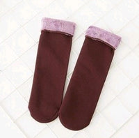 Plus velvet thick snow day warm floor socks autumn and winter in the tube home socks men socks couple socks