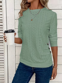 Women's Crew Neck Casual Long Sleeve