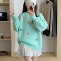 Loose And Lazy Style Sweet Knitted Sweater Pullover Autumn And Winter New