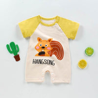 New Summer Baby''s One-piece Clothes Harbin Clothes Newborn Baby Cotton Short Sleeve thin Crotch Crawling Clothes Wholesale