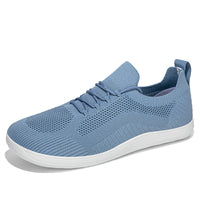 Fly Woven Mesh Breathable Couple Wide Head Wide Last Bare Feet Casual Sneaker