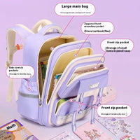 Elementary School Student Large Capacity Girl Spine-protective Backpack
