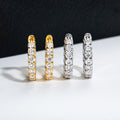 S925 Silver Full Set Moissanite Earrings Fashionable Design