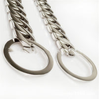 Neck P Chain Ring Mirror Polished Dog Necklace