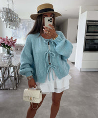 Loose Cardigan Sweater Women's Three-quarter Sleeve Coat