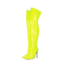 High-heeled Pointed-toe Over-the-knee Plus-size Womens Boots