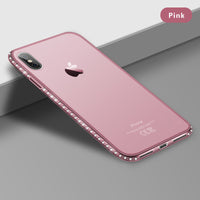 Transparent side drill mobile phone case