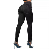 Tied Slim Fit Skinny Jeans Women's High Waist Hip Lift Trousers