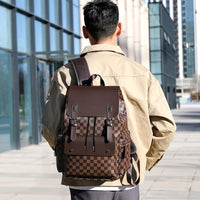 Backpack Men's Plaid Commute Leisure Office Worker