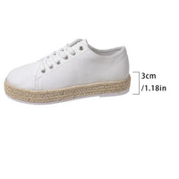 Women's Flat Shoes Comfortable Platform Fashion Personality Woven Casual Pumps