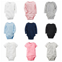 Solid Color Ha Long-sleeved Short-sleeved Triangle Romper Bag Fart Clothes One-piece Romper