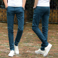 Fashion Trend Men's Solid Color Casual Pants Men's Straight Trousers