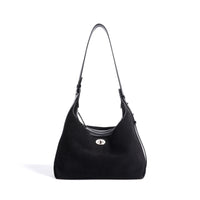 Cowhide Suede Bucket Bag Simple Versatile Chain Crossbody Bag