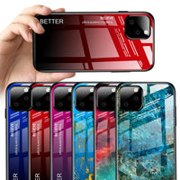 Gradient glass phone case