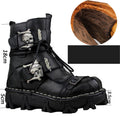 Trendy Men's Large Leather Casual High Top Martin Boots