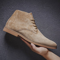 Men's Suede Pointed Martin Boots