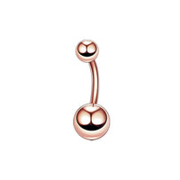 Stainless Steel Double Drill Navel Nail Double Ball Navel Ring