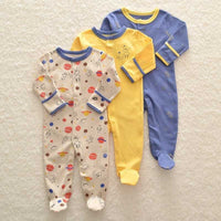 Three-piece Baby Foot-wrapped One-piece Long-sleeved Fart Dress Gift Box