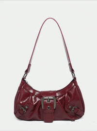 Women's Vintage Vintage Two-tone Leather Shoulder Bag