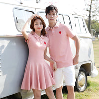 Parent-child Wear New Short-sleeved Mother And Daughter Dress
