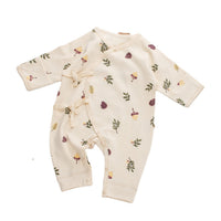 Baby Cotton Lace-up Jumpsuit