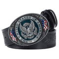Eagle Buckle Genuine Leather Men's Casual Belt Leisure Fashion Clothing Accessories