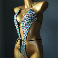Women's High-end Diamond Nightclub Swimsuit Bikini