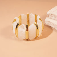 Irregular Acrylic Diamond-Shaped Stretch Bracelet From Europe And The US
