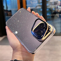 Transparent Lens Flip Stand Phone Case