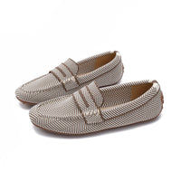 Gommino Women's Round Head Flying Woven Pumps