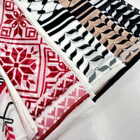 Solid Color Malaysian Women's Printed Pearl Chiffon Bubble Long Scarf Headscarf