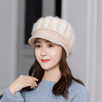 Rabbit wool knitted hat