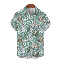 Mens Casual Stylish Lapel Shirt Top