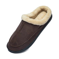 Mens Fur-lined Slippers From Europe And The US Non-slip Bean-shaped Cotton Shoes
