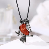 Natural Crystal Pendant Inlaid With Amethyst
